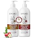 Edenika Botanicals Apple Cider Vinegar Shampoo and Conditioner Set, Deep Cleans, Clarifies, Detoxes Scalp & Hair, Balances pH, Botanical, Sulfate