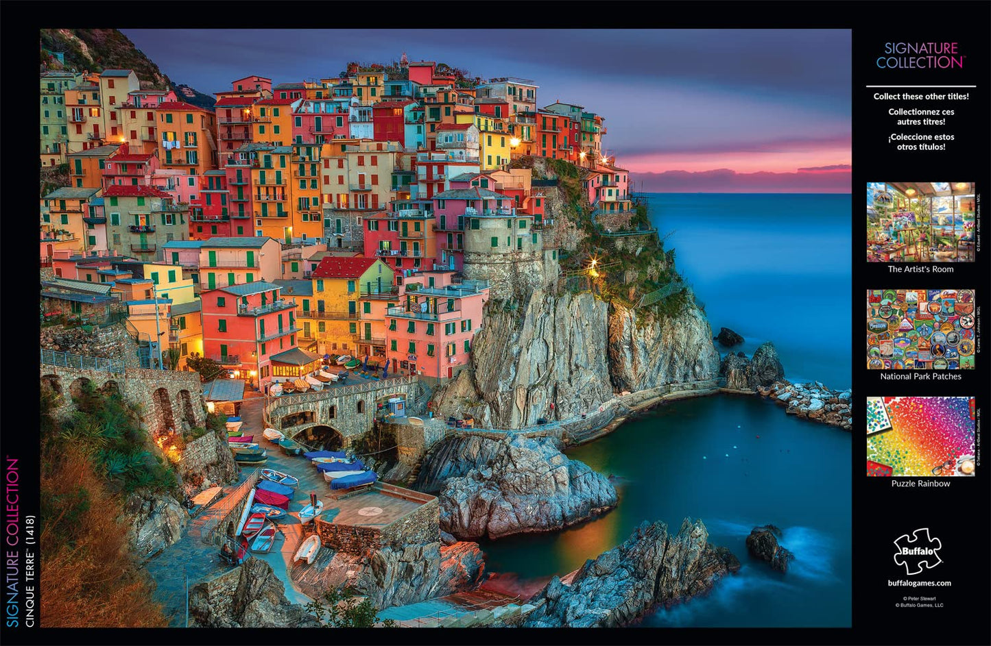 Buffalo Games 1000-Piece Jigsaw Puzzle – Peter Stewart Cinque Terre, Challenging Adult Puzzle for Game Nights, 26.75" x 19.75"