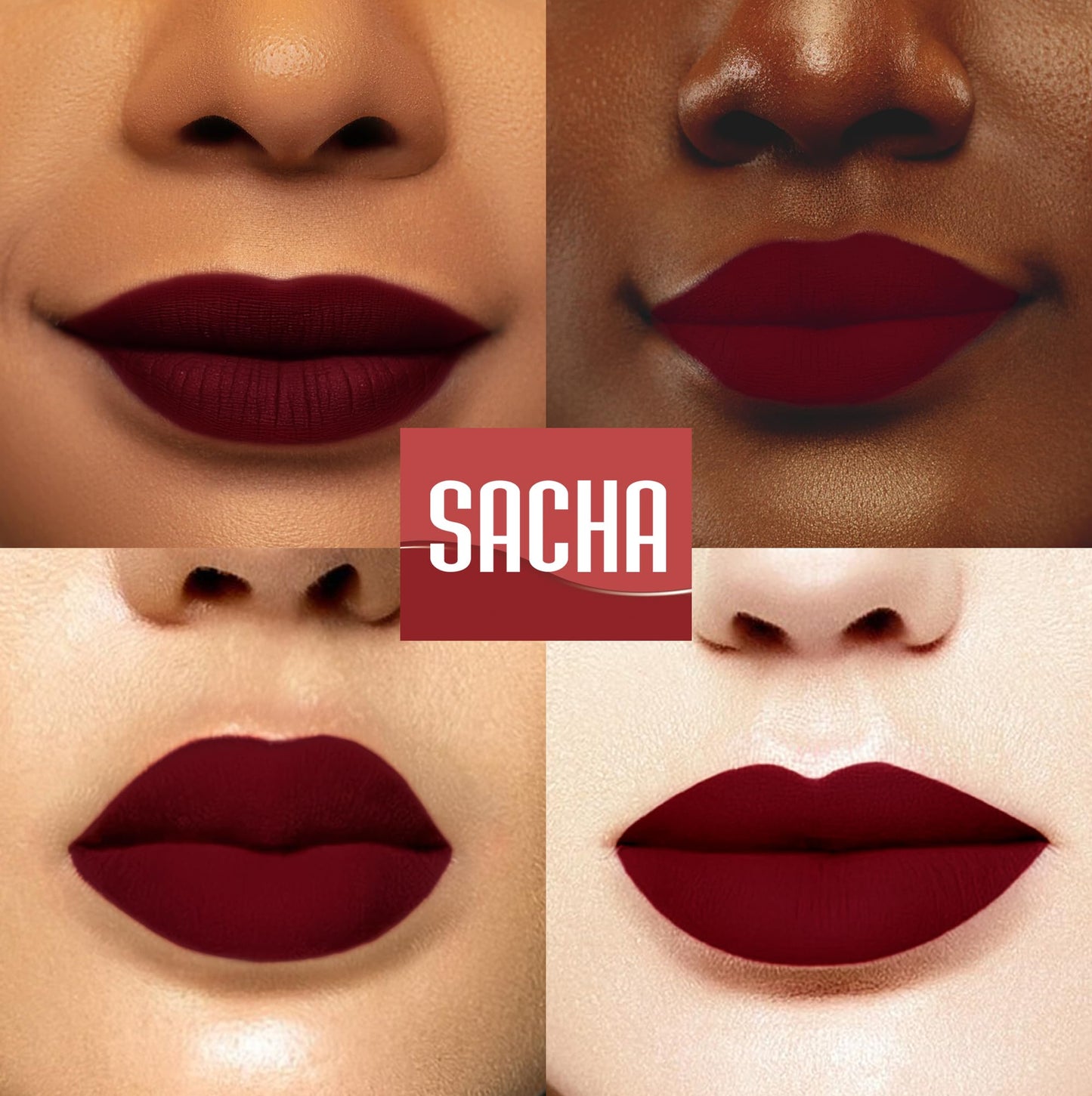 Sacha Cosmetics Intense Matte Lip Velvet Liquid Lipstick, Long-Lasting Velvet Matte Finish, 0.2 fl.oz Are You Red-dy? Beauty & Personal Care Sacha Cosmetics
