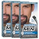 Just for Men Mustache and Beard Brush-In Color Gel, Darkest Brown (Pack of 3)