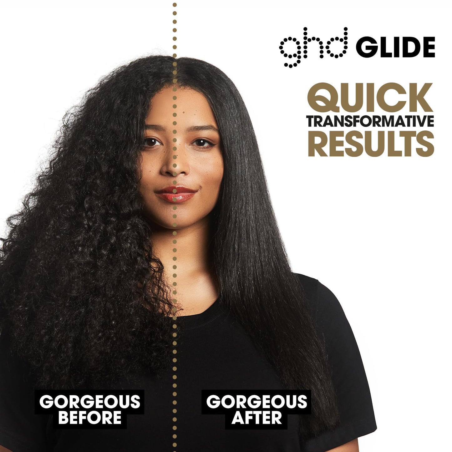 ghd Glide Smoothing Hot Air Brush - Professional 1.25” Ceramic Brush with Ionizer for Frizz-Free Styling on Dry Hair - 365ºF Safe Heat Technology