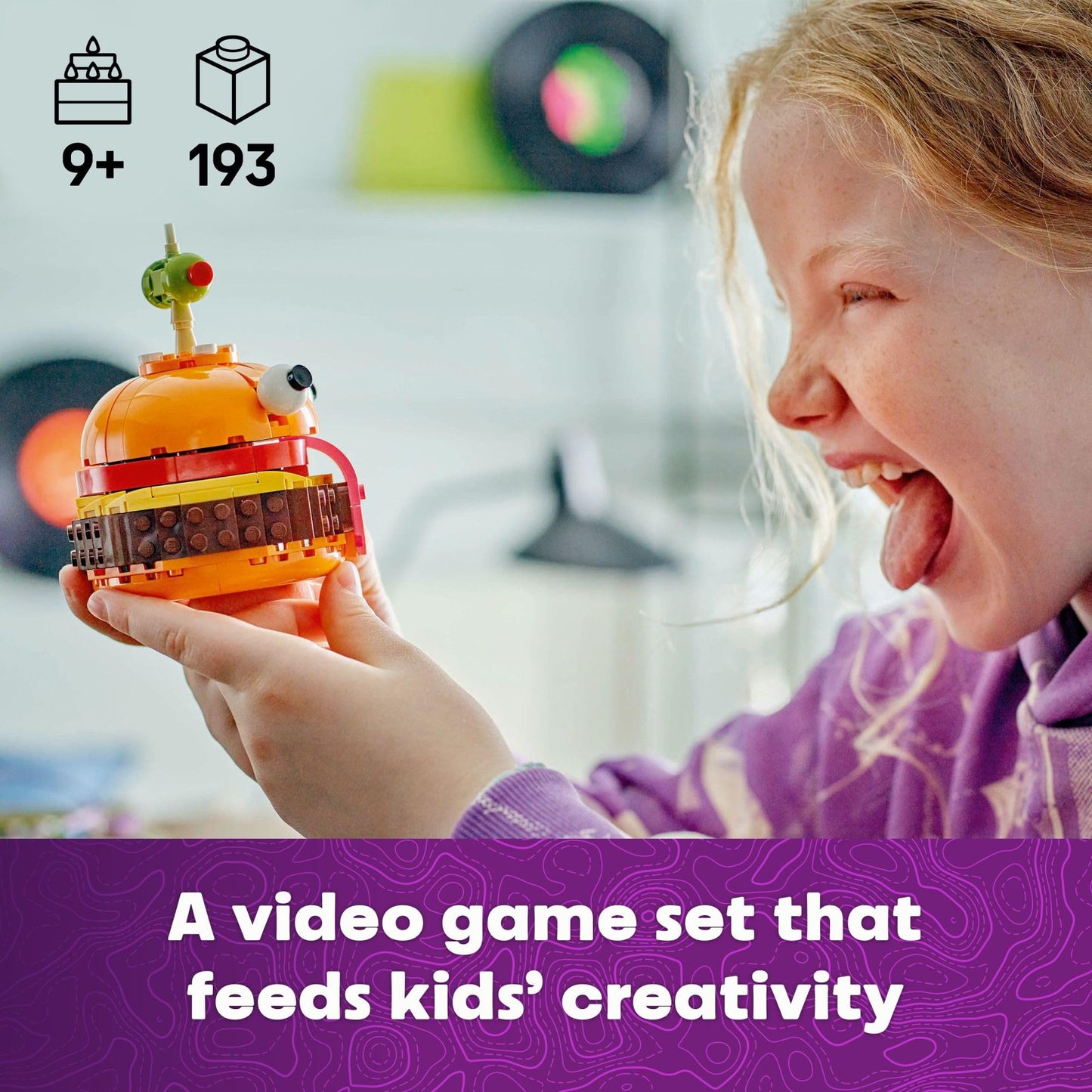 LEGO Fortnite Durrr Burger Building Set - Kids Toy for Gamers, Ages 9+ - Display Model, Collectible Fortnite Toy - Gift for Boys & Girls - 77070