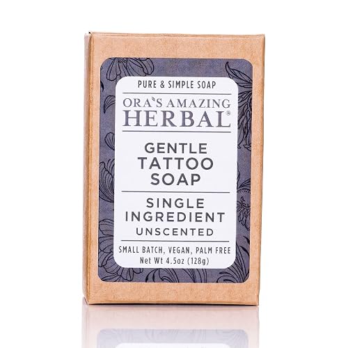 Tattoo Soap, Unscented, Made in the USA, Ora’s Amazing Herbal Beauty & Personal Care Ora's Amazing Herbal