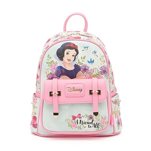 Wondapop - Snow White 11"" Vegan Leather Fashion Mini Backpack, Pink
