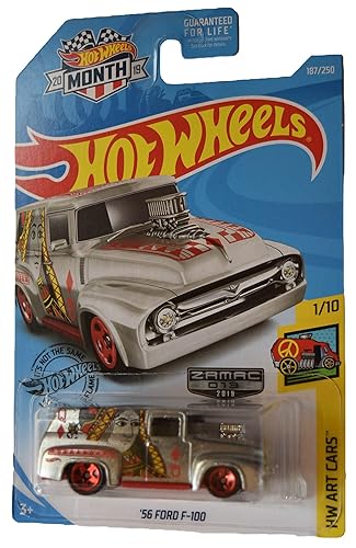 Hot Wheels Art Cars 1/10 Zamac '56 Ford F 100 187/250 [2019 Month Card]