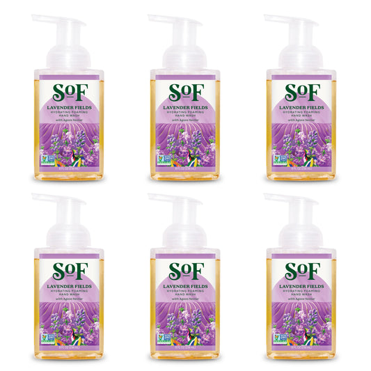South Of France SoF Hydrating Foaming Hand Wash - With Organic Agave Nectar & Coconut Oil- Vegan & Non GMO- Free From Phthalates, Sulfates & Parabens