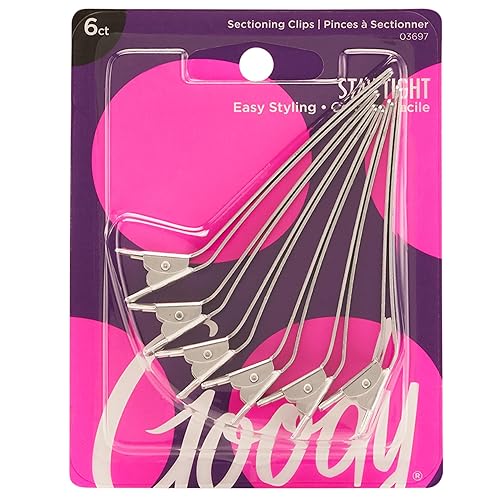 Goody Aluminum Sectioning Clips - 6 CT, Silver