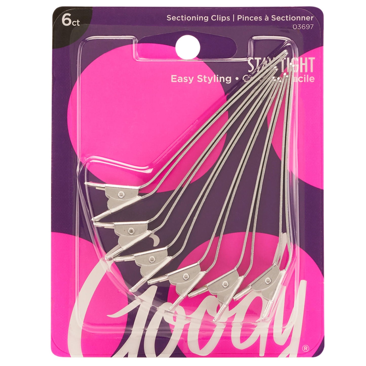 Goody Aluminum Sectioning Clips - 6 CT, Silver
