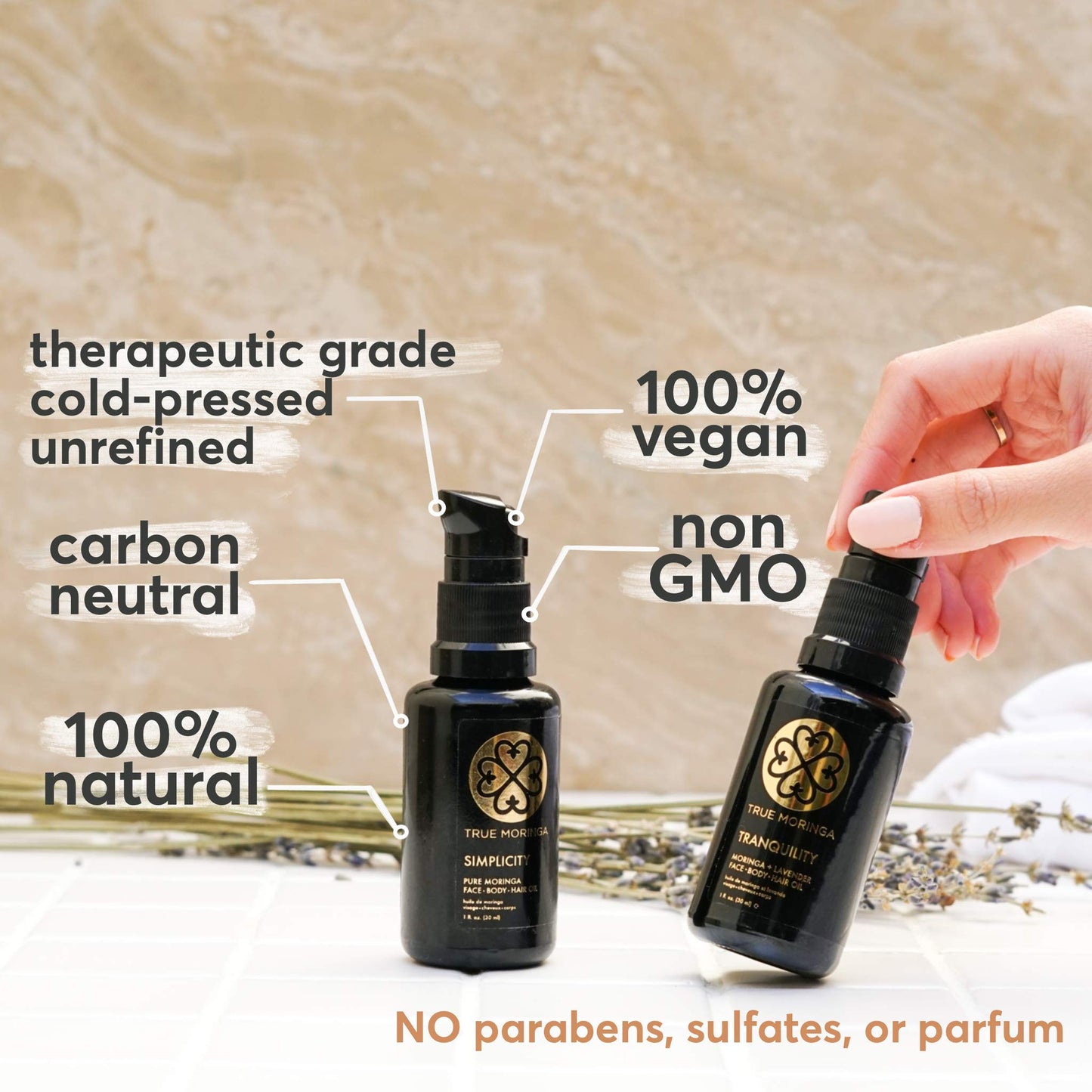 True Moringa Oil 100% Pure, Cold-Pressed Moringa Oil for Face, Hair & Skin?Anti Aging. Brightening Moisturizer, Unscented 30 ml ?