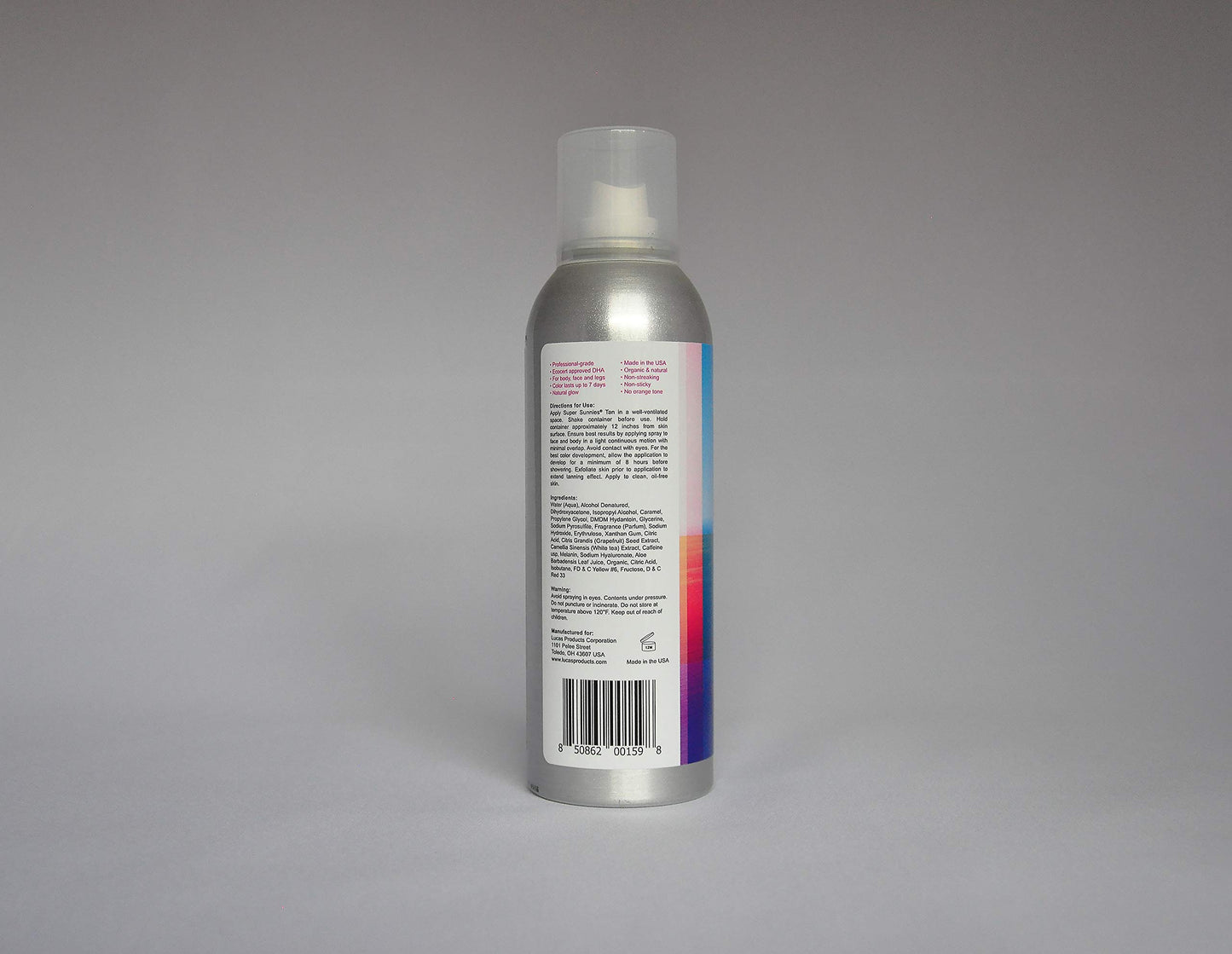 Super Sunnies Sunless Tanner, Self Tanning Spray, Aerosol, Body Bronzer For Women - Original (7 Fl Oz)