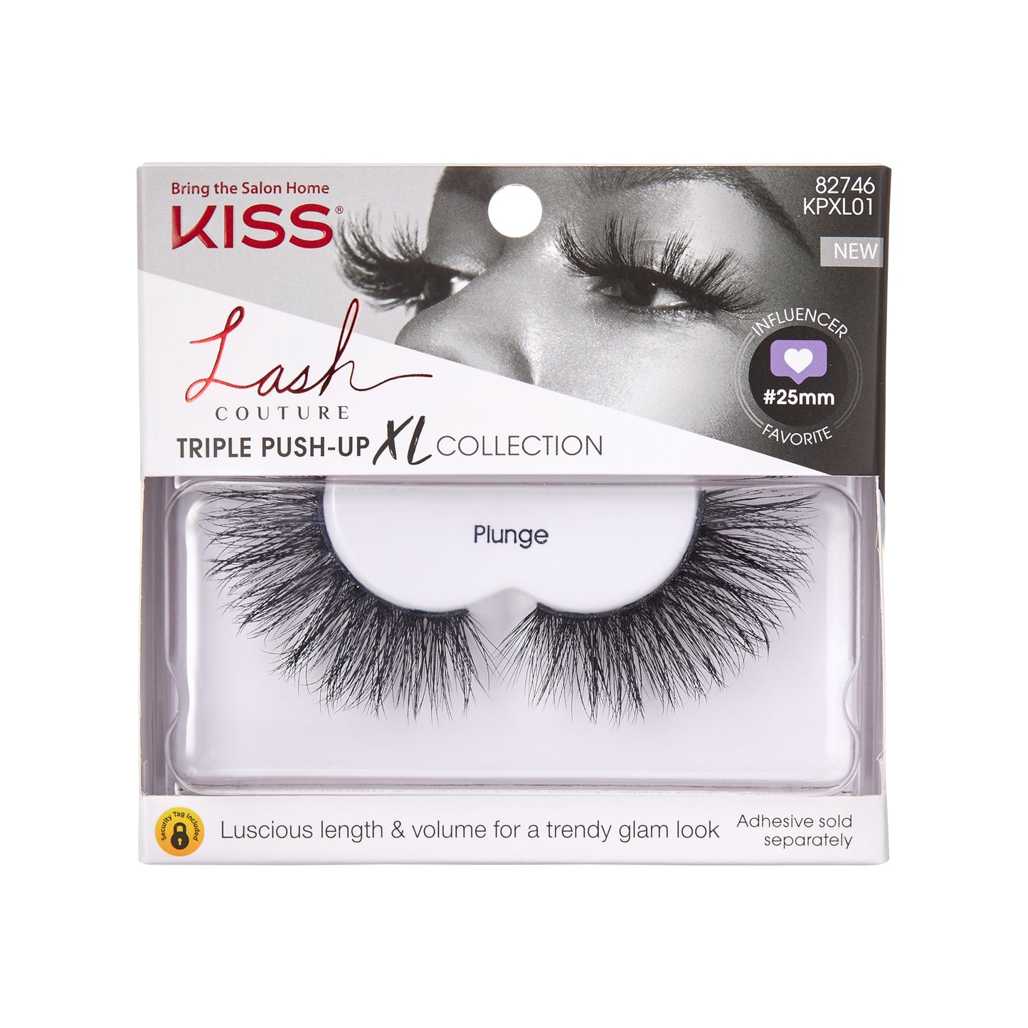 KISS Lash Couture Triple Push Up XL Collection False Eyelashes, 3D Volume in Extra Long Length with Triple Design Technology, Cruelty-Free…