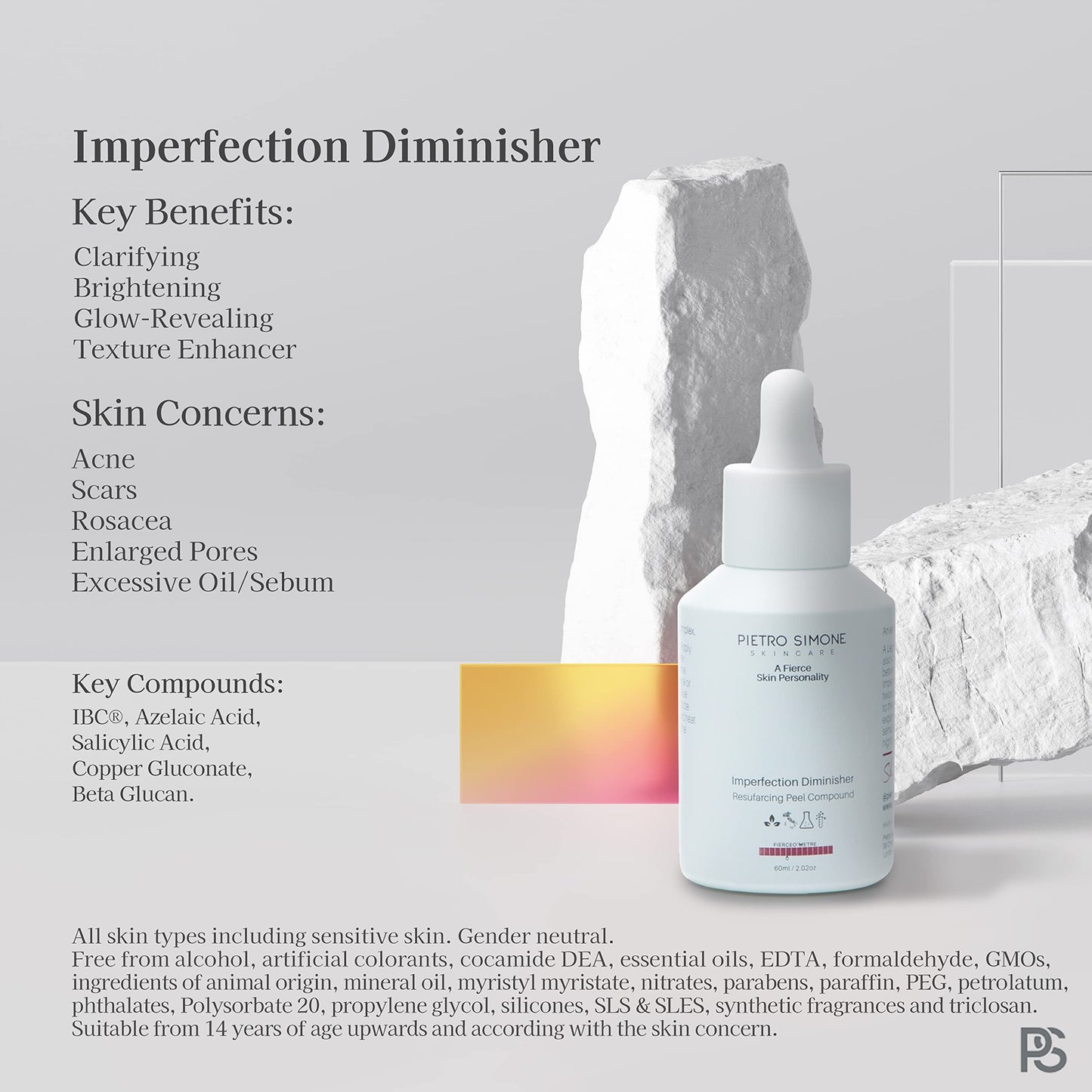 Pietro Simone Skincare, Imperfection Diminisher, 2.0 FL OZ
