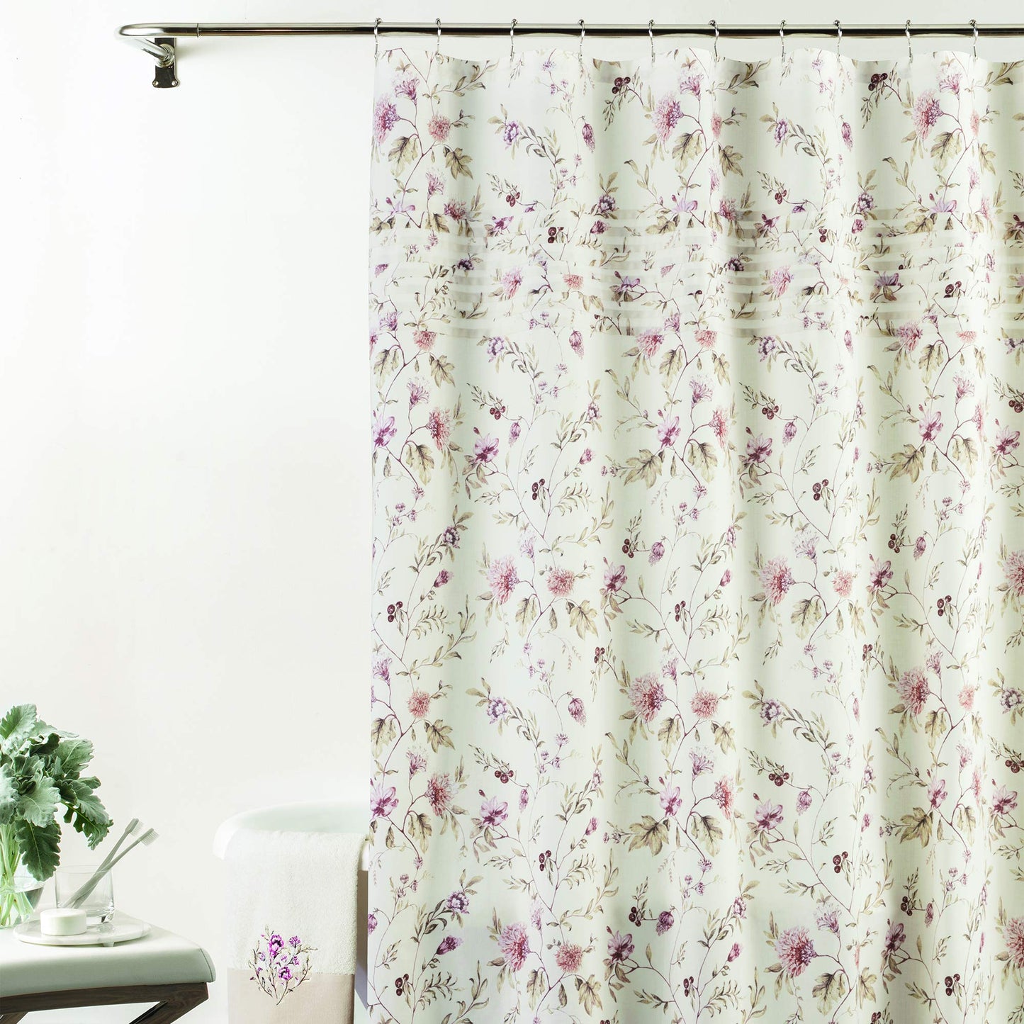 Croscill Alene Shower Curtain, 72"X72", Multi