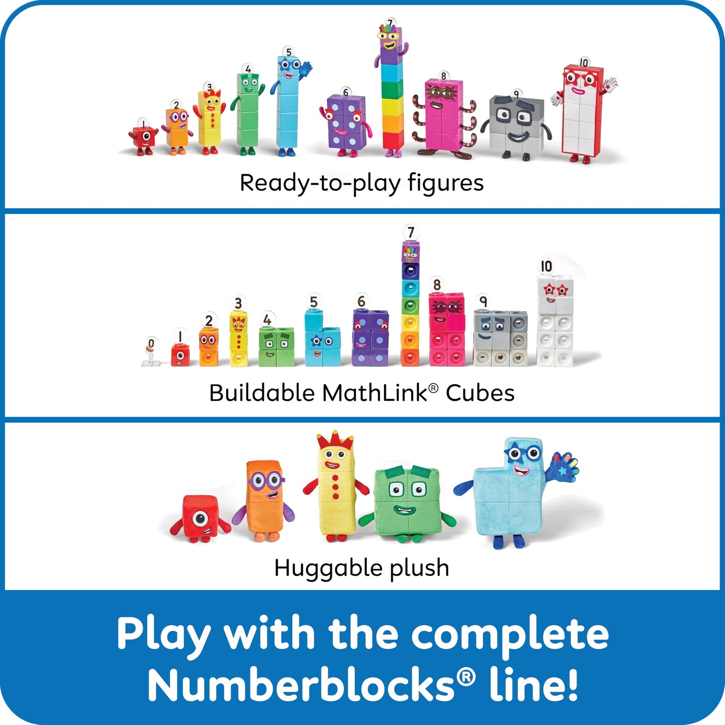 hand2mind Numberblocks Thirteen & Fourteen Figures – Math Toys for Toddlers Ages 3–5, Small Learning Figurines & Preschool Education Gifts