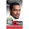 Hair Color for Men by SoftSheen Carson Dark and Natural, 5 Minutes, Natural Looking Gray Coverage for up to 6 weeks, Shampoo-in Permanent Hair Dye