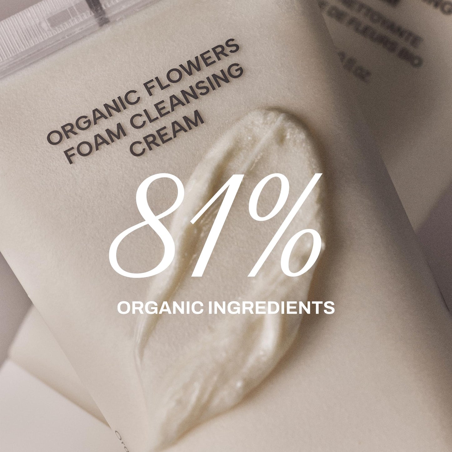 Whamisa Organic Flowers Foam Cleansing Cream, Foaming Face Wash, Skin-Comfort Formula for Gentle Wash, Rich Bubble Pore Care, Fermented Complex, 3 Day
