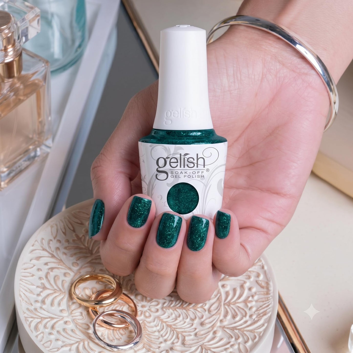 Gelish TPO-Free Soak-Off Gel Nail Polish: Mint Icing, 15mL Beauty & Personal Care Gelish