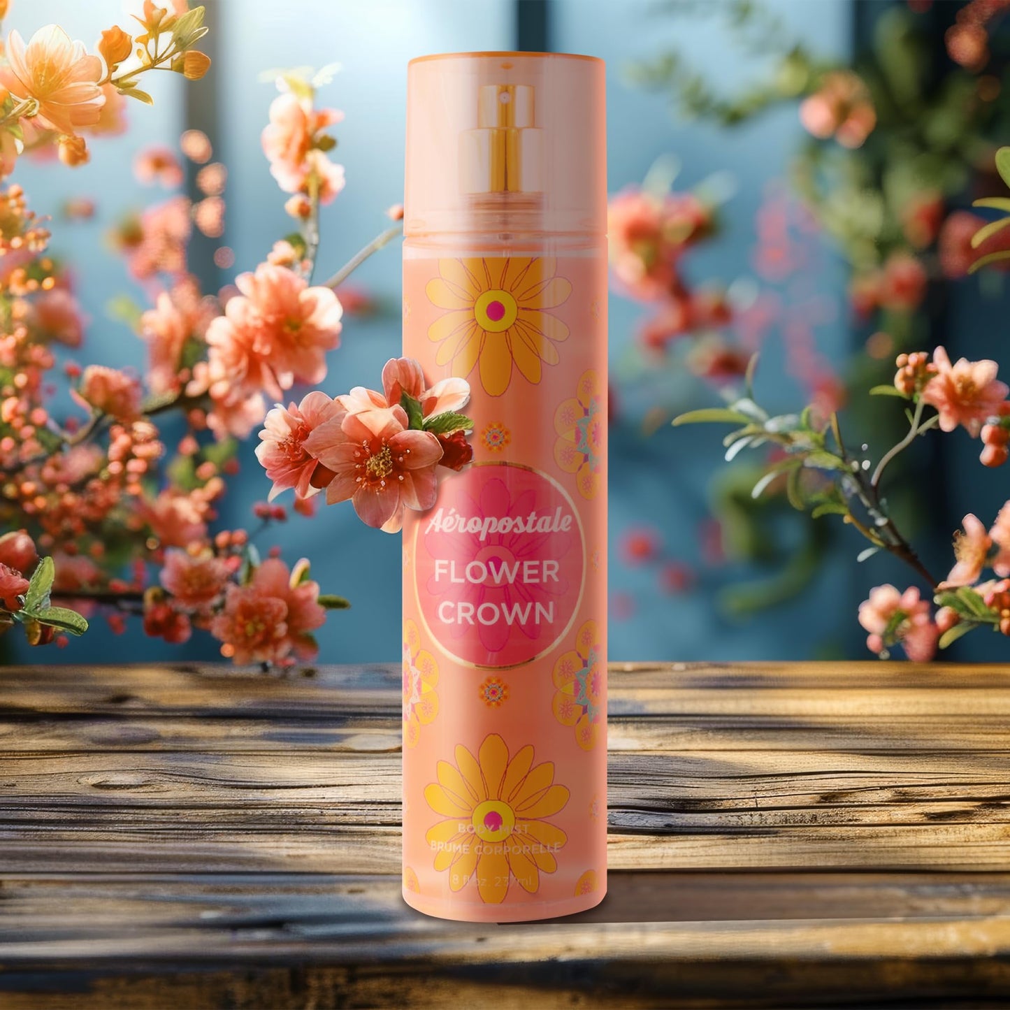 Aeropostale Peach Daisy + Flower Crown 8 Fl. Oz. Body Mists BOGO 50 OFF