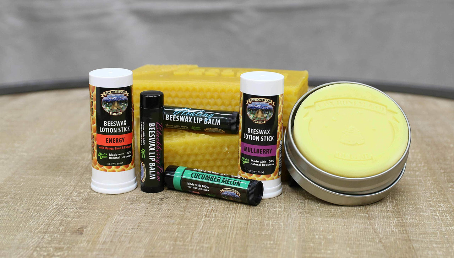 Cox Honeyland and Gifts Lemon Beeswax Lip Balm Beauty and Personal Care Cox Honeyland and Gifts