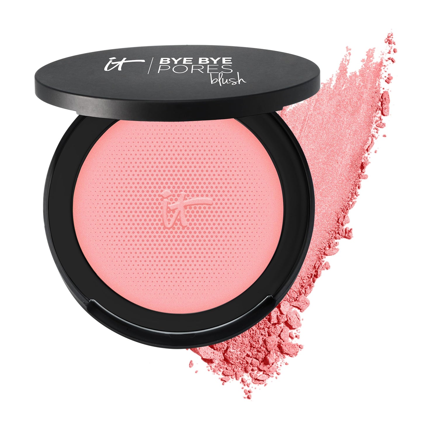 IT Cosmetics Bye Bye Pores Blush, Sweet Cheeks - Sheer, Buildable Color - Diffuses the Look of Pores & Imperfections - With Silk, Hydrolyzed Collagen