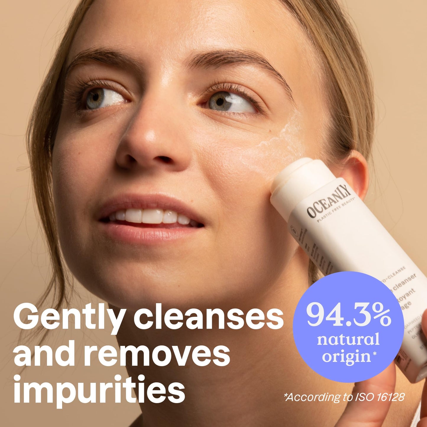 ATTITUDE Oceanly Face Cleanser Bar, EWG Verified, Plastic-free, Plant and Mineral-Based Ingredients, Vegan and Cruelty-free Beauty Products, PHYTO