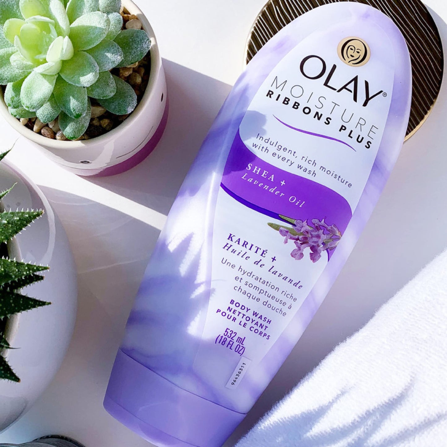 OLAY Moisture Ribbons Plus, Shea Plus Lavender Oil 18 oz