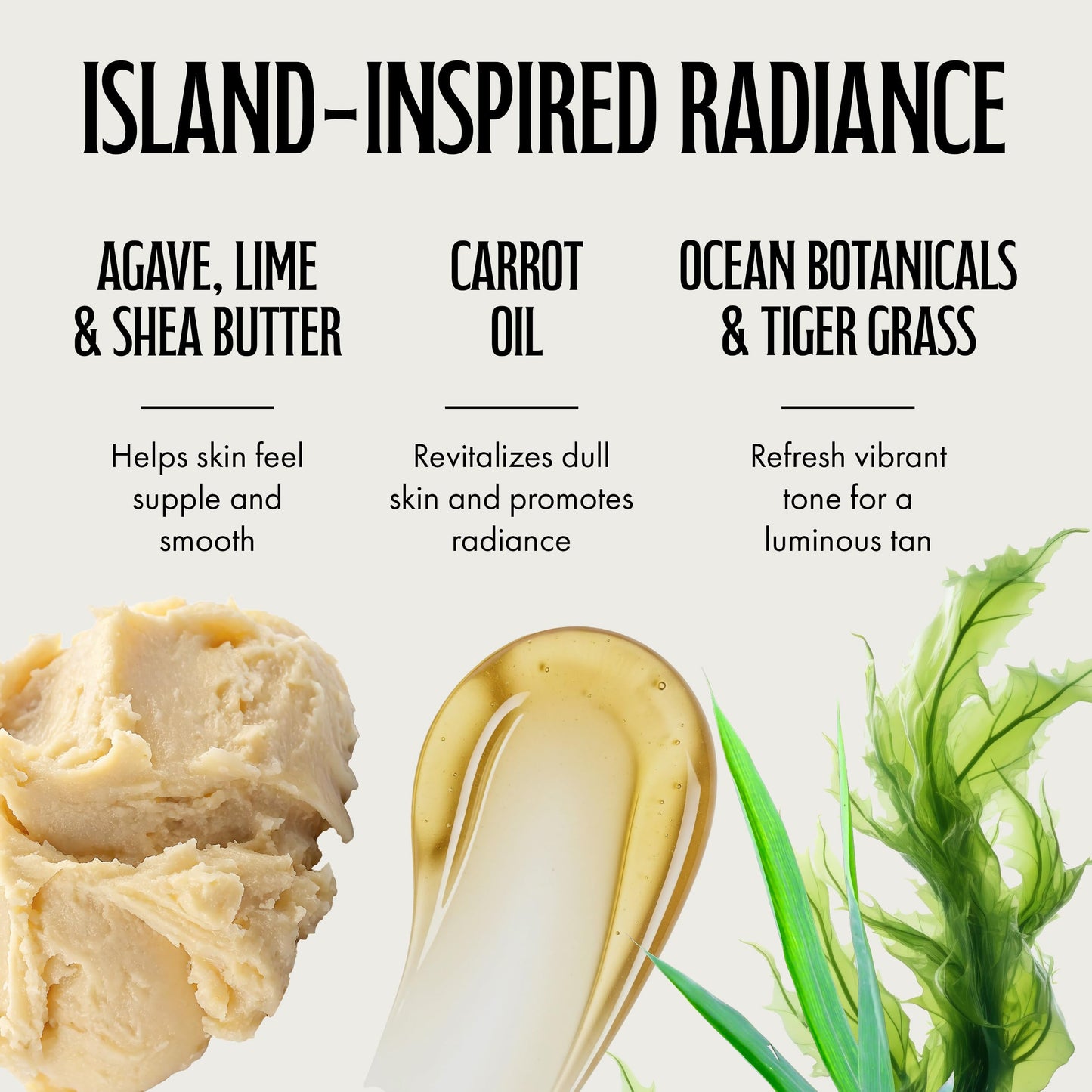 Brown Sugar Maui Mojito After Dark Tan Extender & Tattoo Enhancer, Agave Lime Shea Butter with Tigergrass & Ocean Botanicals, 18 Fl Oz