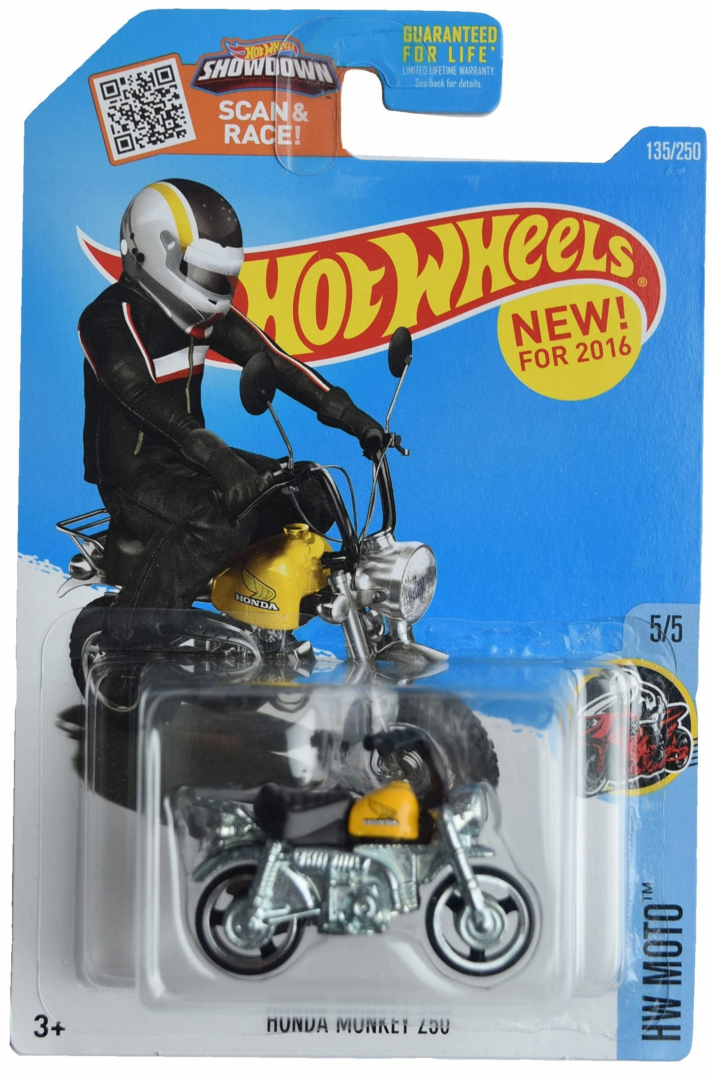 Hot Wheels Honda Monkey Z50, HW Moto 5/5 [yellow seat]