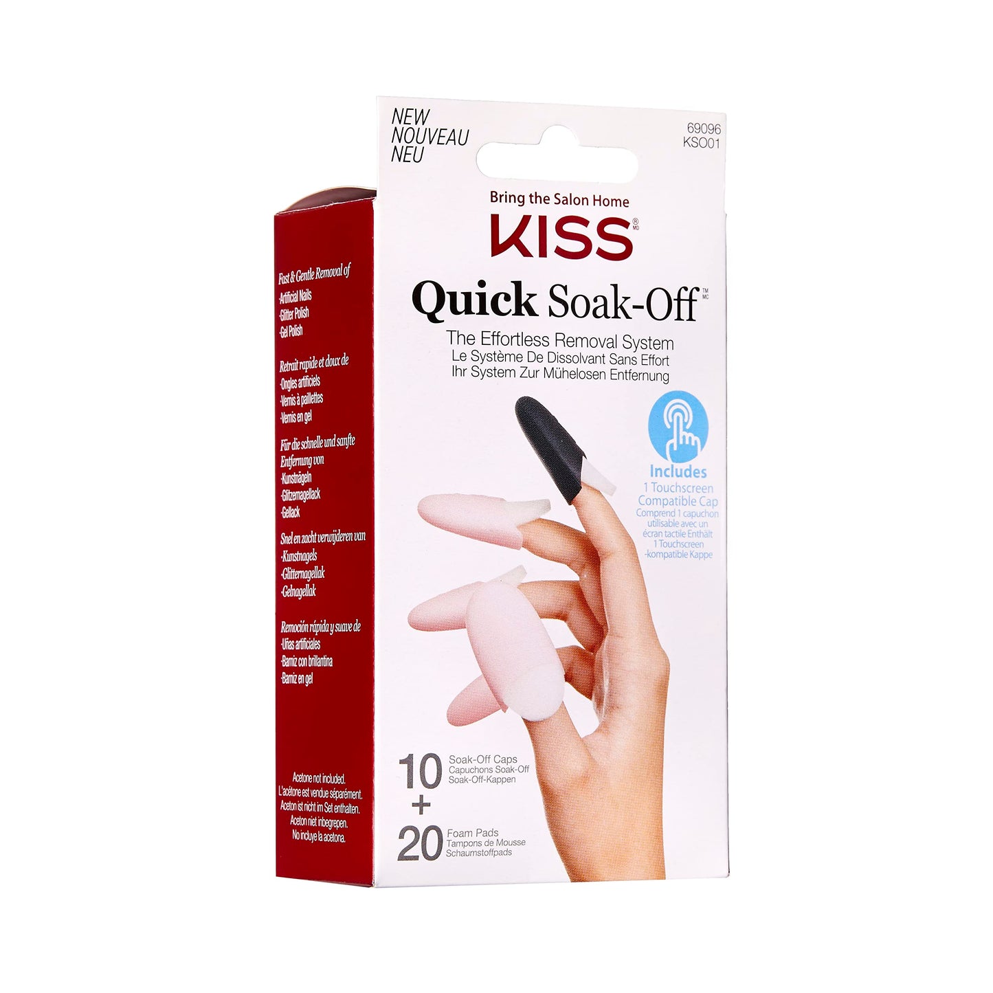 KISS Soak Off Remover Caps Beauty & Personal Care KISS