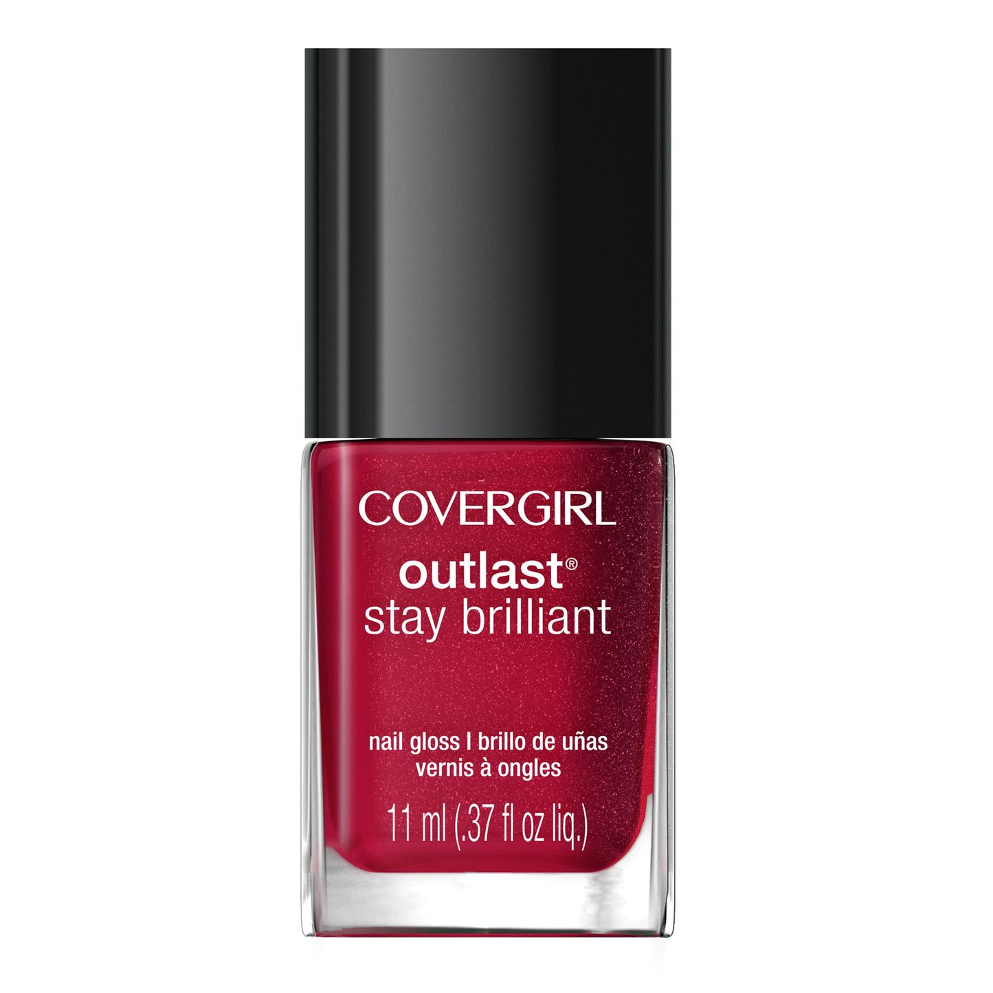 COVERGIRL Outlast Stay Brilliant Nail Gloss, Rose Delight, 0.37 Fluid Ounce (packaging may vary)