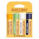 Burt's Bees 100% Natural Moisturizing Lip Balm, Multipack - Original Beeswax, Cucumber Mint, Coconut & Pear and Vanilla Bean with Beeswax & Fruit