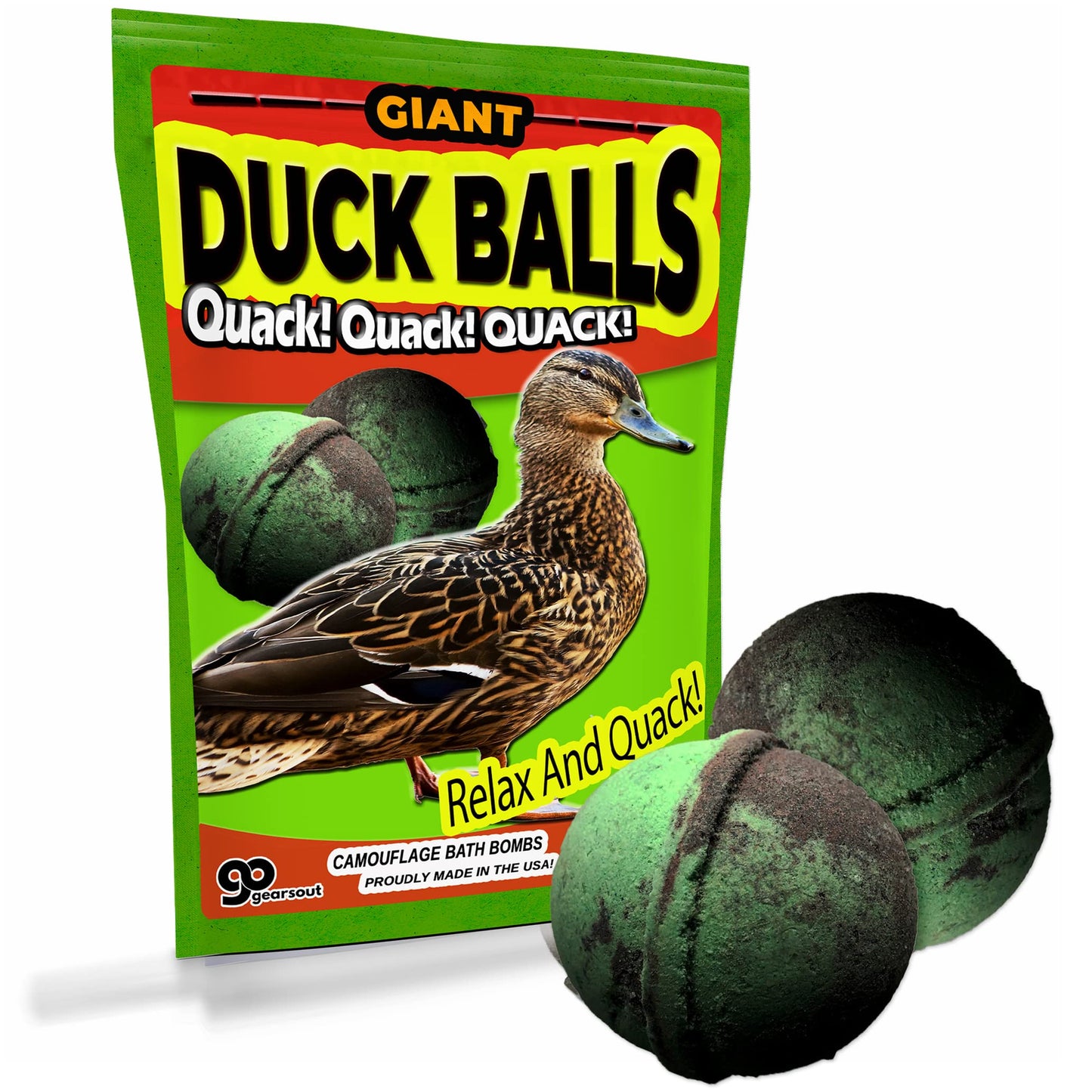 Giant Duck Balls Bath Time Adventure Kit - Funny Gift for Hunters - Duck Hunting Gifts for Men - Stocking Stuffer, Hilarious Gag Gift, Adult Gift…
