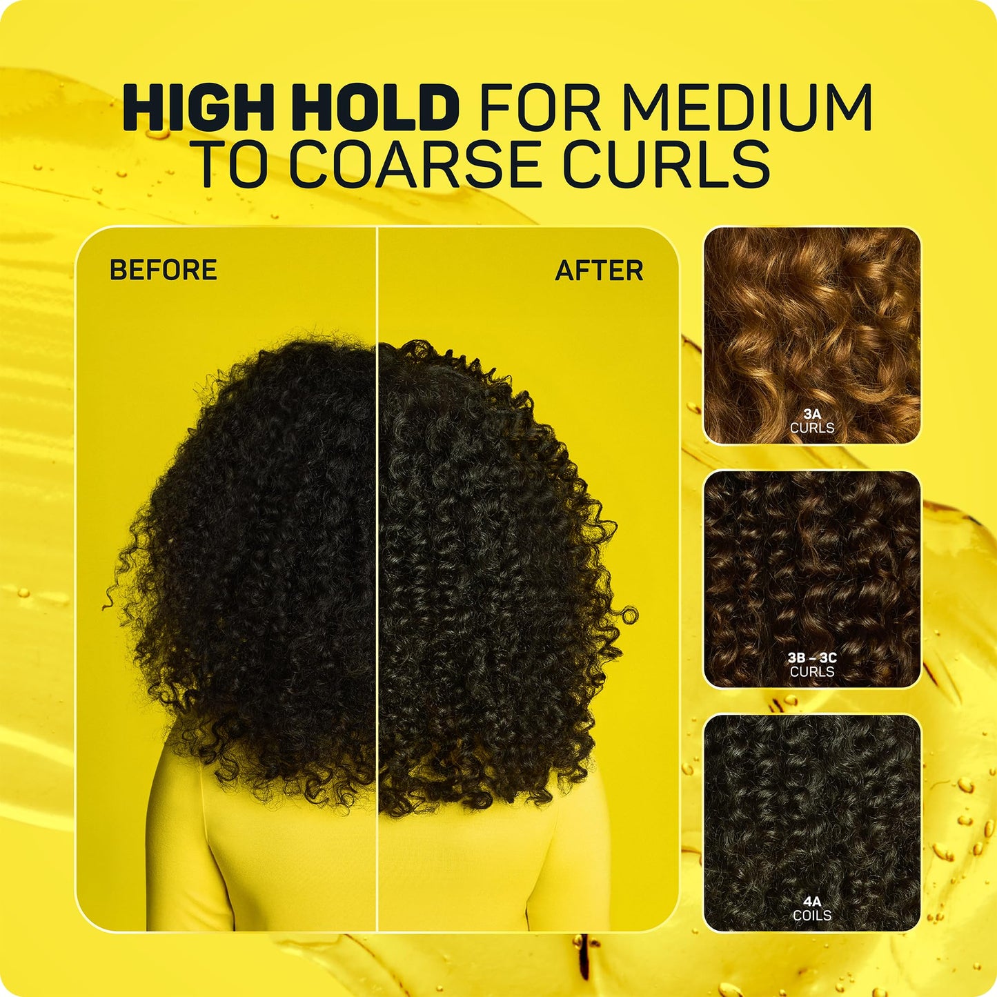 Marc Anthony Define & Hold Flex Hair Styling Gel, Strictly Curls - Medium to Coarse Curls - High Hold, Long-Lasting Frizz Control & Added Shine