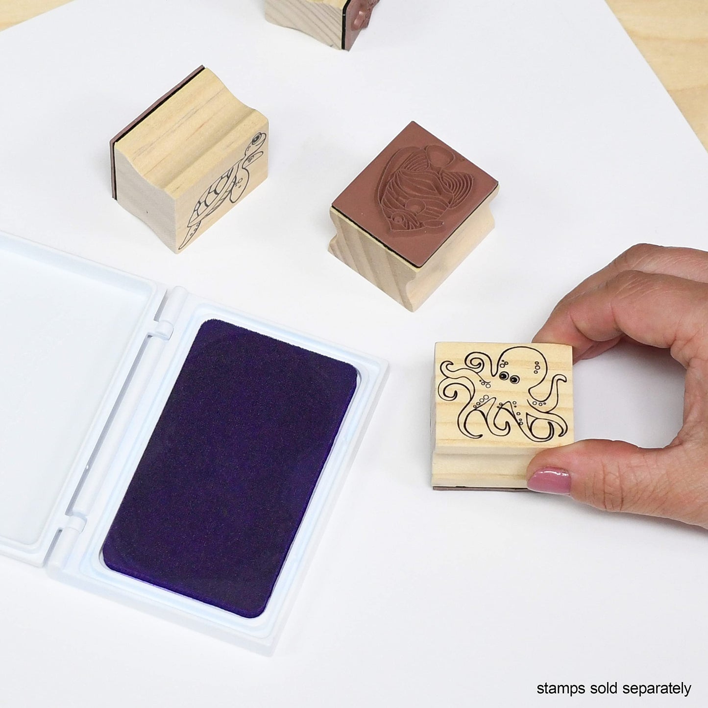 READY 2 LEARN Scented Stamp Pad | Grape | Purple | Non-Toxic | Fade Resistant | Fun Art Supplies for Kids