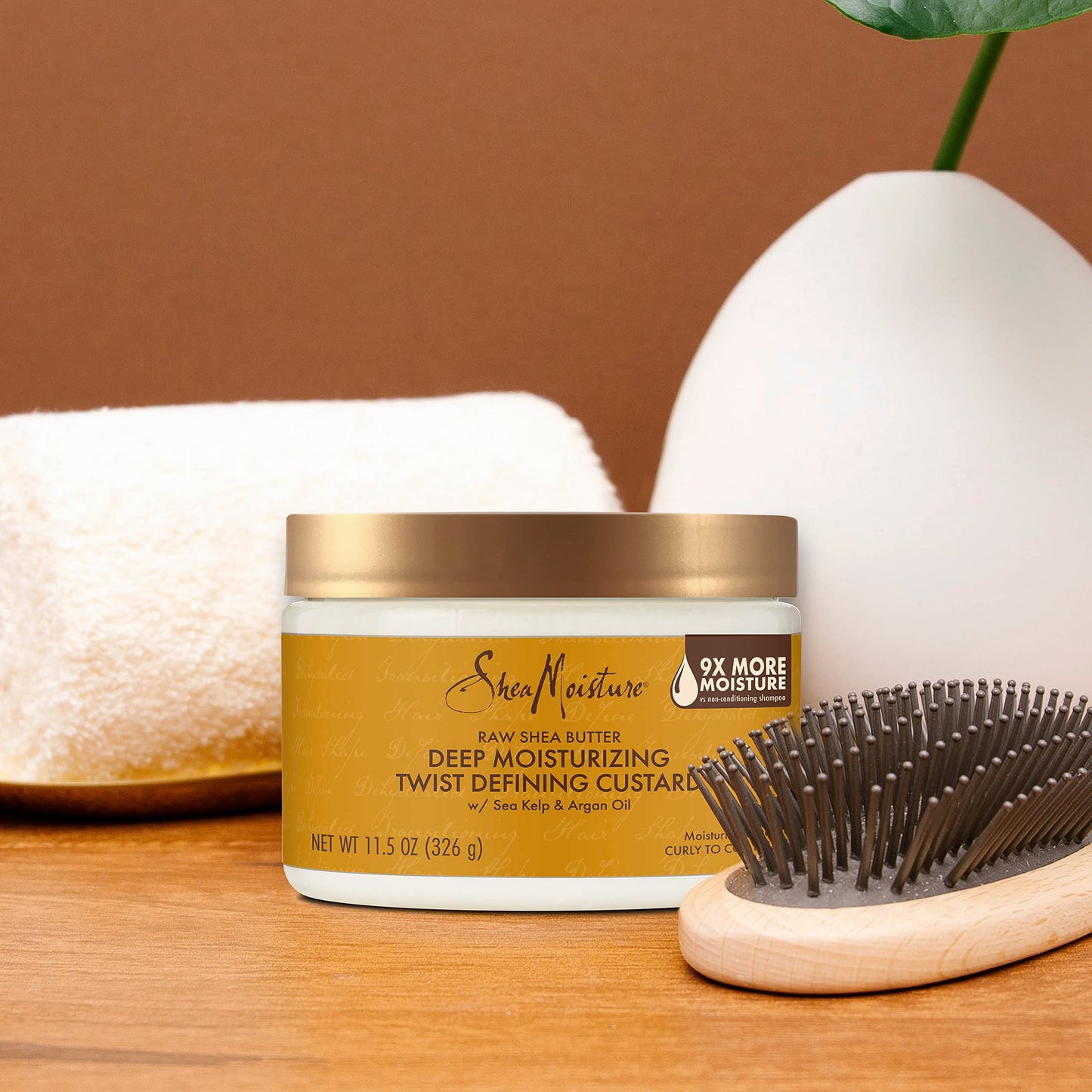 SheaMoisture Raw Shea Butter Deep Moisturizing Twist Defining Custard To Moisturize and Define Your Curls 11.5 oz