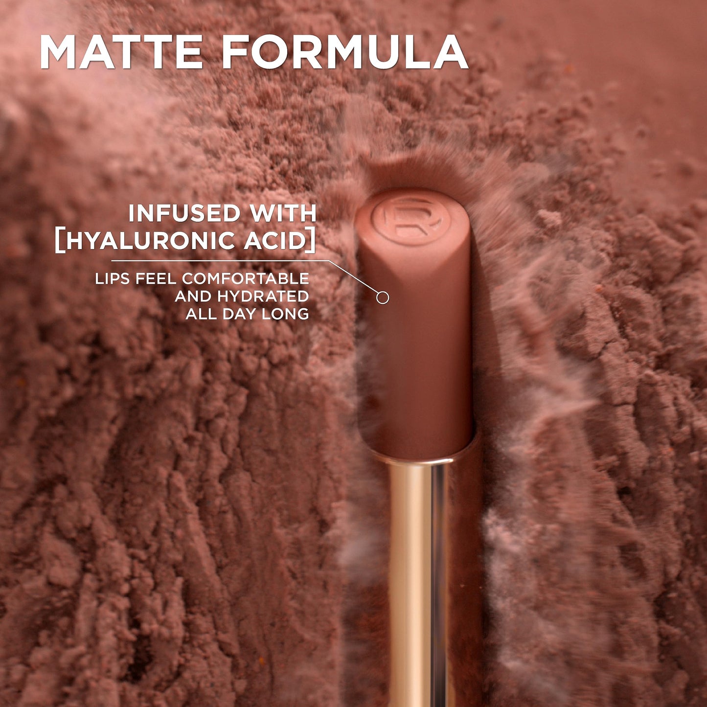 L'Oreal Paris Colour Riche Intense Volume Matte Lipstick, Lip Makeup Infused with Hyaluronic Acid for up to 16HR Wear, Le Berry Brilliant, 0.06 Oz