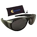 Ideal Eyewear Fit Over Sunglasses with Polarized Lenses - Wear Over Prescription Glasses - Fishing, Boating, Golf, Driving