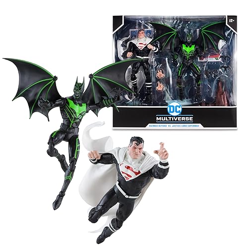 McFarlane Toys - DC Multiverse Batman Beyond vs. Justice Lord Superman 7in Action Figure 2pk