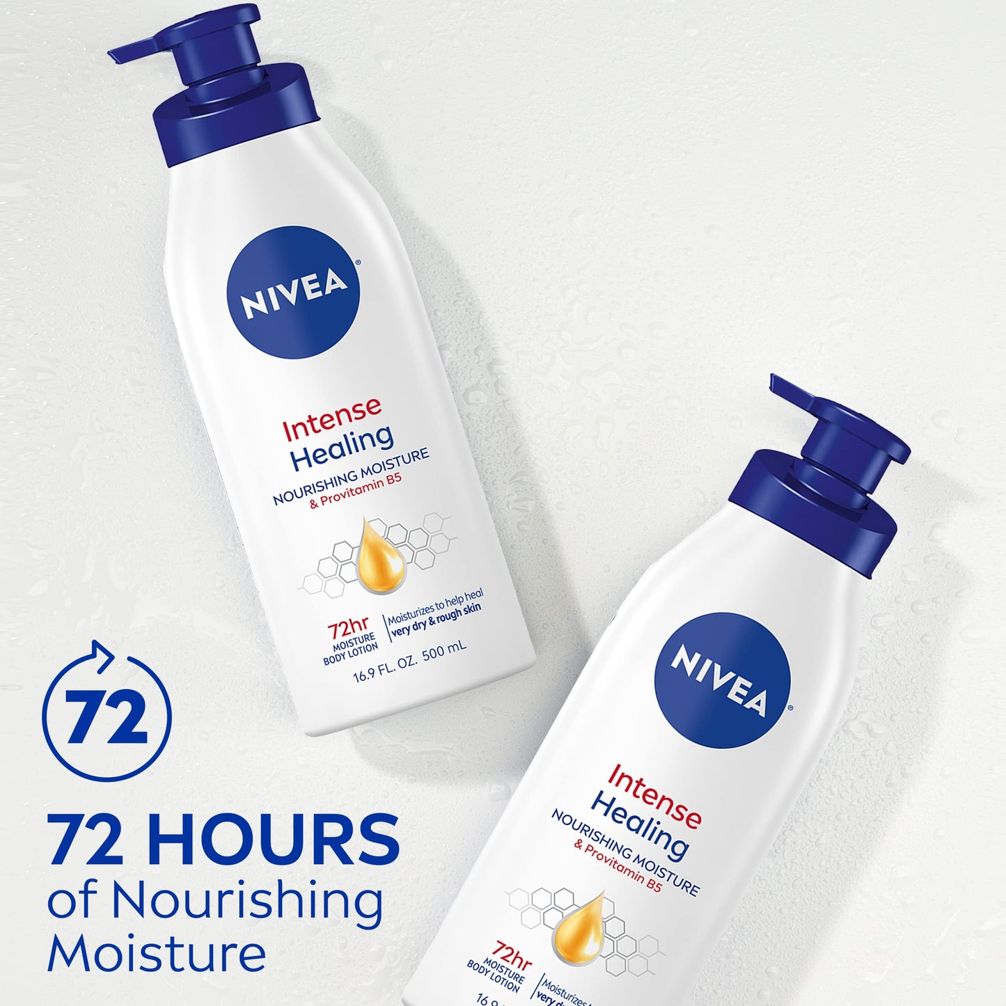 Nivea Lotion Extended Moisture 48Hr 16.9 Ounce Pump (Dry to Very Dry Skin) (500ml) (3 Pack)