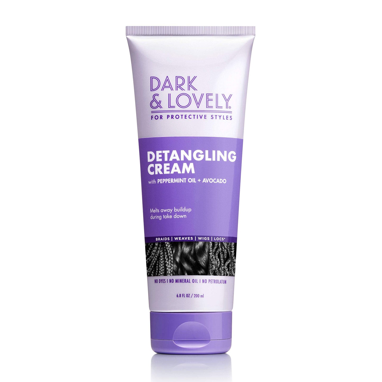 SoftSheen-Carson Dark&Lovely Detangling Cream, 6.8 Fl Oz - For Protective Styles, With Peppermint&Avocado Oil for Braids, Weaves, Wigs&Locs No Dyes