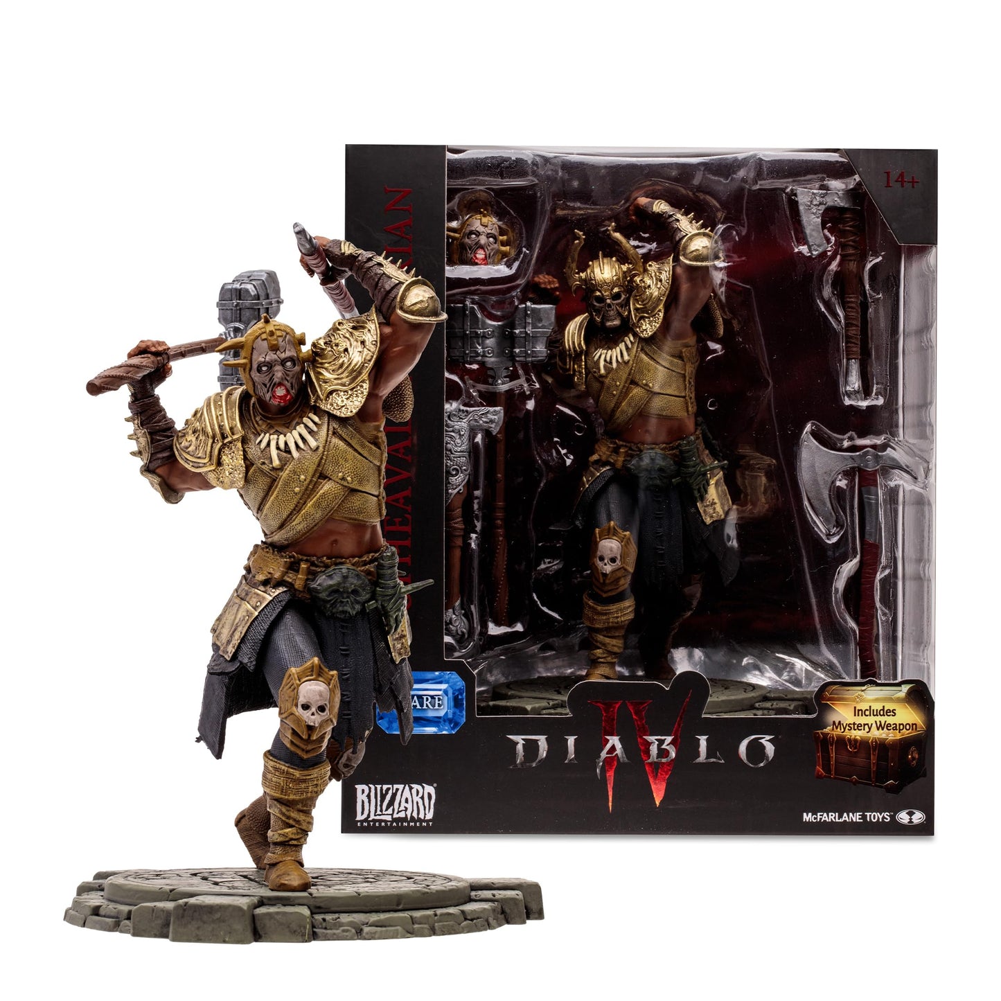 McFarlane Toys - Diablo IV Upheaval Barbarian (Rare) 1:12 Scale Posed Figure