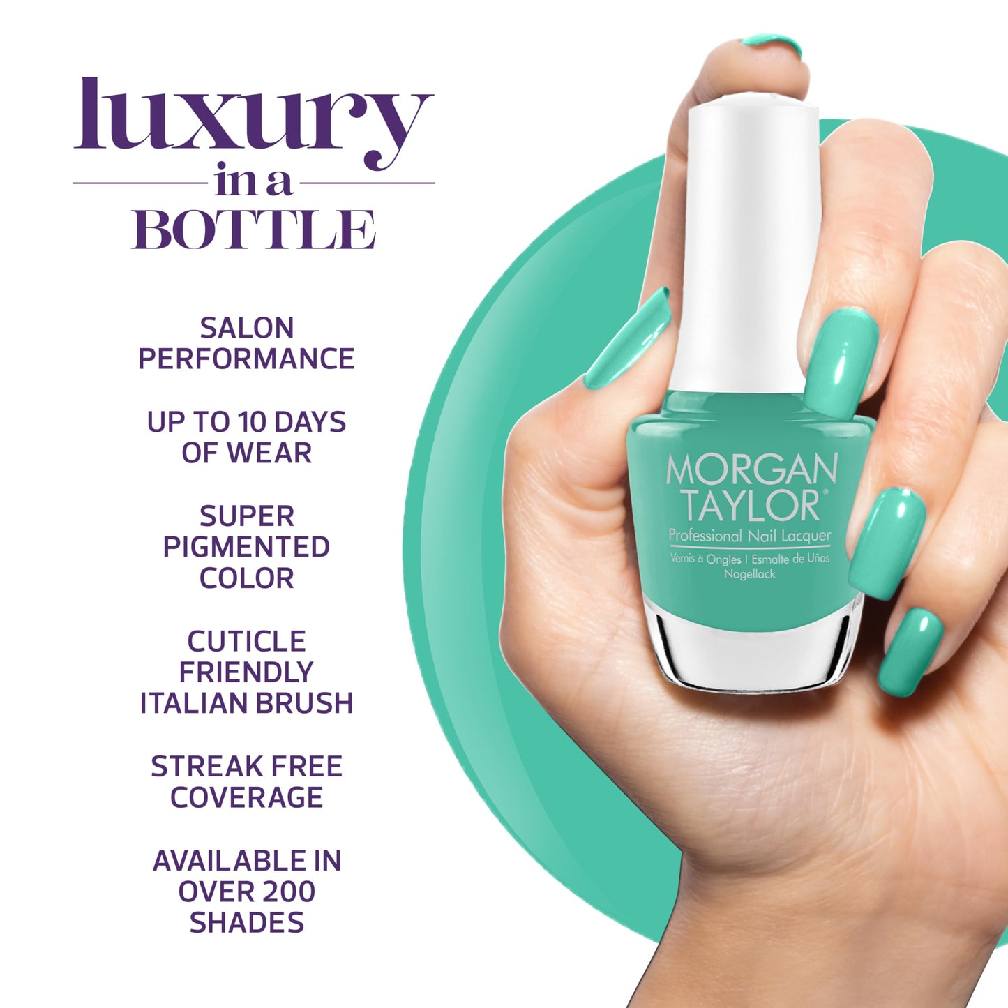 Morgan Taylor Let's Roll Summer Collection - Professional Lacquer, Vibrant, Chip-Resistant, Fast-Drying, Long-Lasting, High-Shine, Perfect Beauty & Personal Care Morgan Taylor