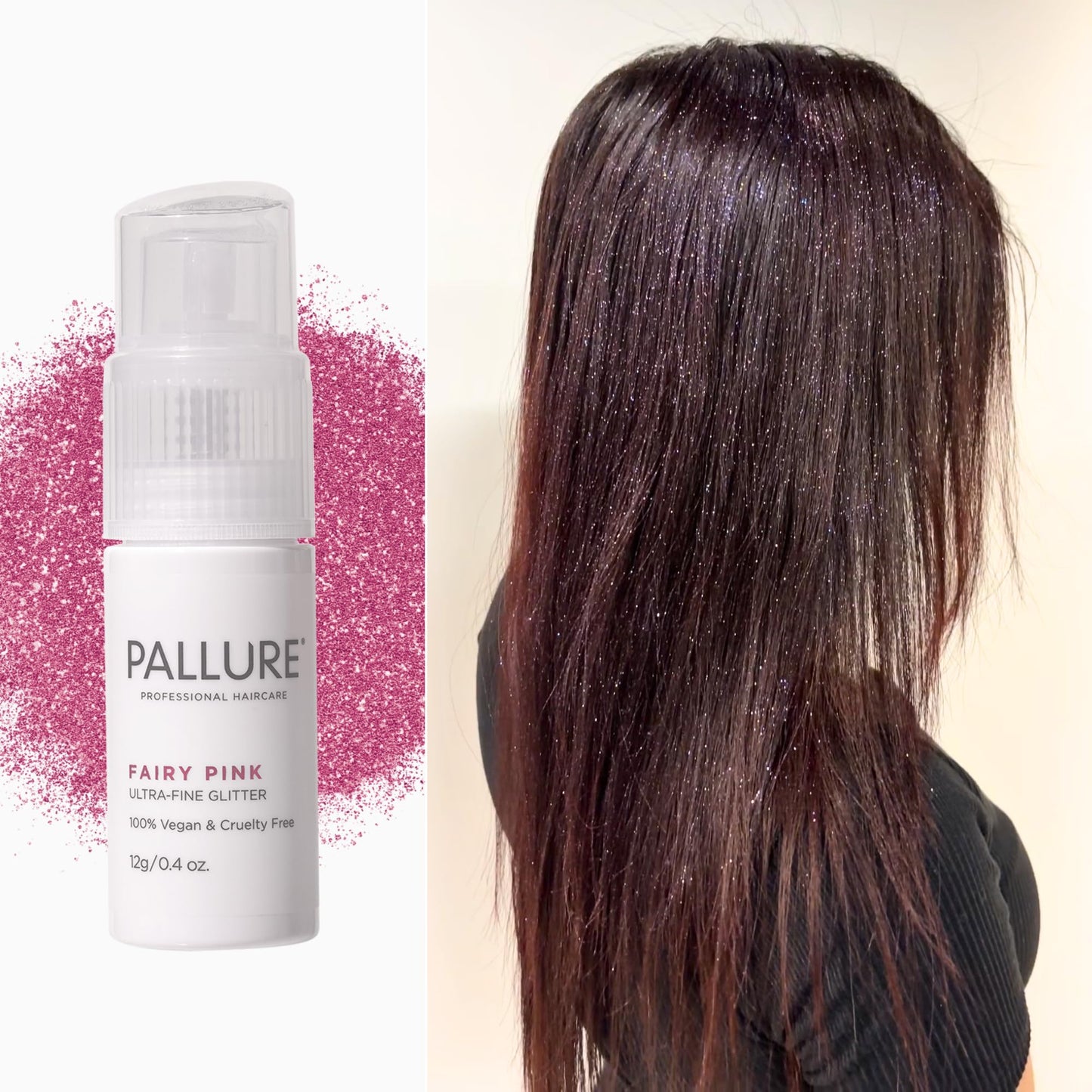 Ultra-Fine Hair Glitter - White Crystal, Fairy Pink, Radiant Gold - Lightweight, Non-Sticky, Made for All Hair Types - for Festivals, Parties