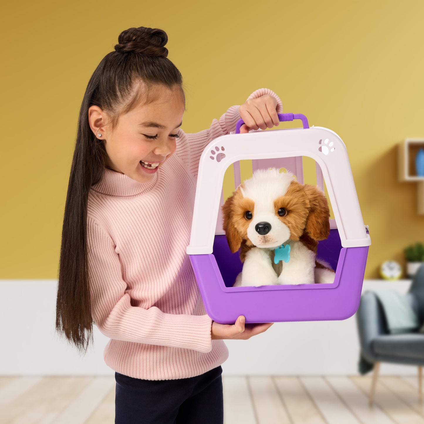 Little Live Pets My Really Real Puppy Patches The Beagle, Interactive Realistic Toy Dog with 60+ Sounds and 2-in-1 Bed, Lifelike Puppy for Ages 5+
