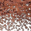 PAGOW 50 Grams Football Party Table Confetti, Rugby Ball Shape Sport Game Day Glitter Festival Rave Beauty Makeup Face Body Nail Art Decoration