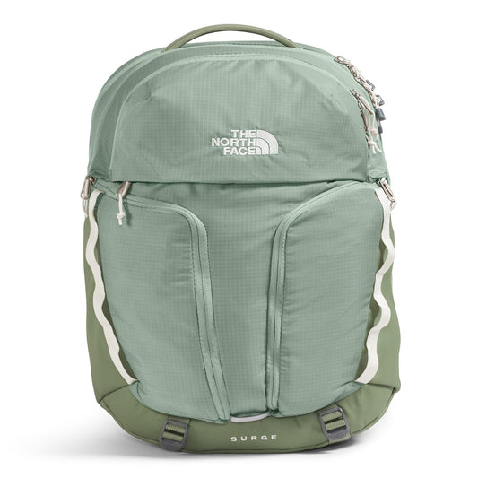 The North Face Women's Surge Commuter Laptop Backpack - Everyday Travel Bag, 16" Laptop Sleeve, Water-Repellent, Slate Moss/Bark Mist, One Size