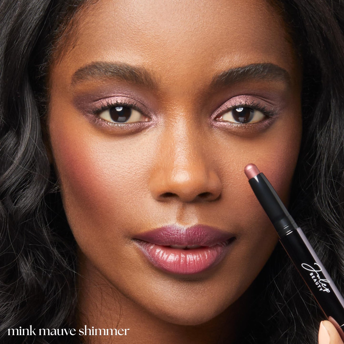 Julep Eyeshadow 101 Cream-to-Powder Waterproof Shadow Stick - Mink Mauve Shimmer - Long-Lasting, Crease-Proof, Muted Mauve Shimmer Eyeshadow