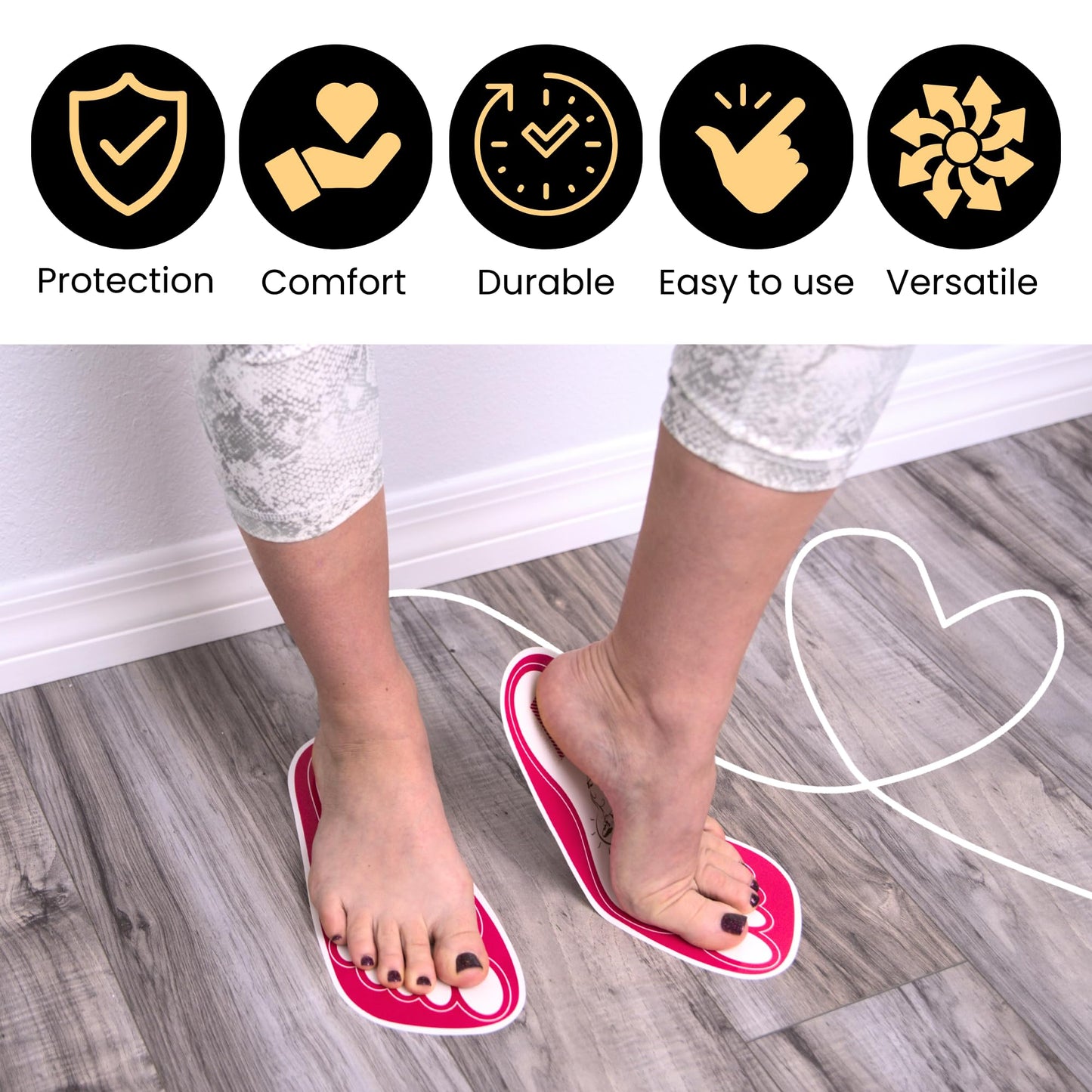 25Pairs(50Feets) Disposable Stick Spray Tanning Feet Pads Perfect for preventing spray tan solution,Deluxe & Hygienic Spray Tan Feet Pads-Ideal