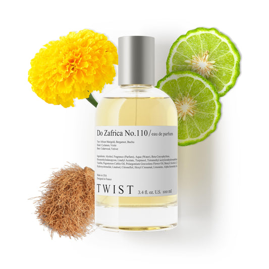 Twist Do Zafrica No. 110 - Eau De Parfum Inspired by Byrdo Bal d'Afrique, Long-Lasting Perfume For Women & Men, Paraben Free, Vegan, Clean Beauty & Personal Care HOUSE OF TWIST