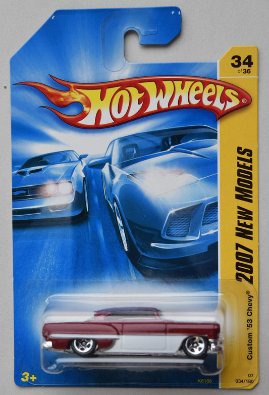 Hot Wheels 2007 New Models 34/36, RED/White Custom '53 Chevy 34/180